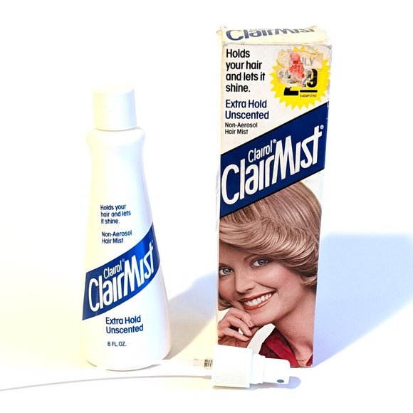 Rare 2-Pack Clairol Clairmist Hairspray Regular Unscented Extra Hold Vintage - Picture 2 of 7